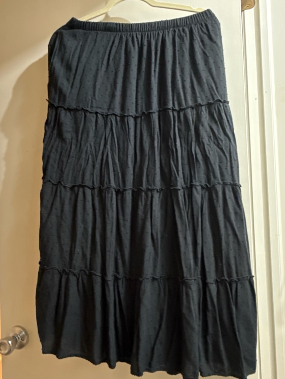 Hollister Black Tiered Maxi Skirt